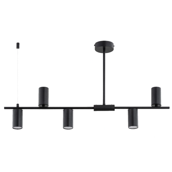 Lampa sufitowa URANOS CZARNA 5xGU10 85cm 63315 ALFA