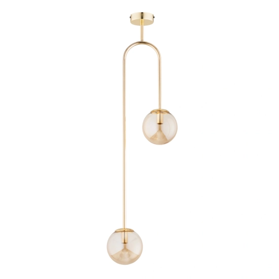 Lampa sufitowa VECTOR ZŁOTA 2xE14 62449 ALFA
