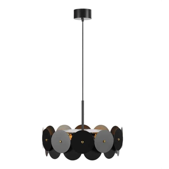 kinkiecik.pl Lampa wisząca VEGAS Pendant 3L Black/Brass 108265 Markslojd