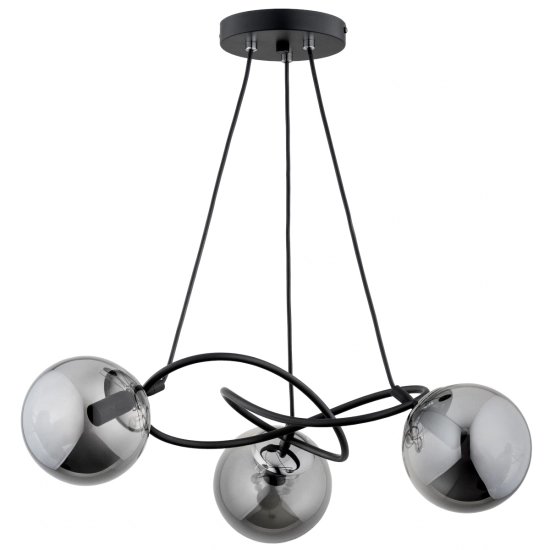 Lampa wisząca VELTA CZARNA 3xE14 62344 ALFA