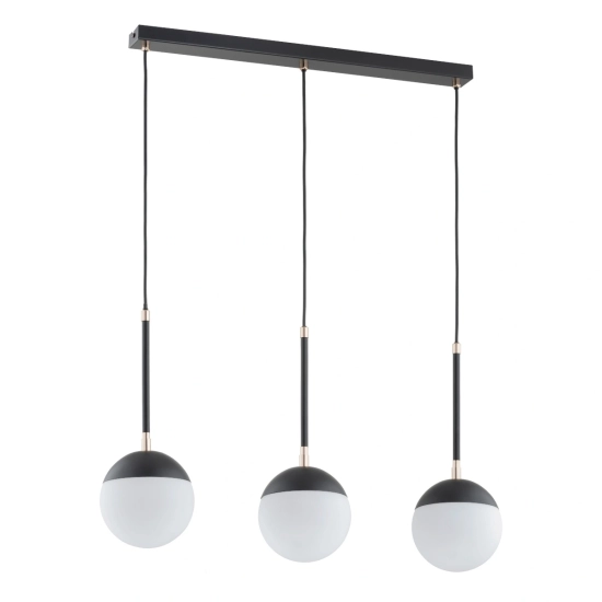 Lampa wisząca VOLDA REX CZARNO-BIAŁA 3xE14 75cm 62333 ALFA