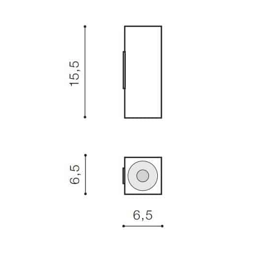 Kinkiet Velia Square 2 (black) AZ4401 AZZARDO