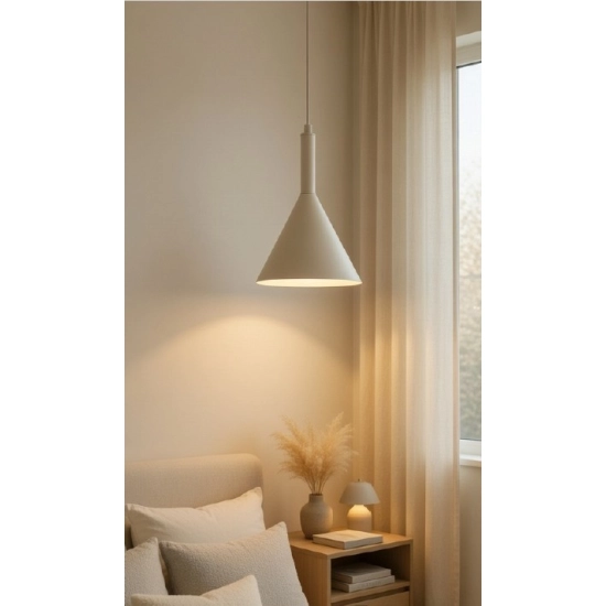 Lampa wisząca Velvet 1xE27 beżowa 61682 ALFA