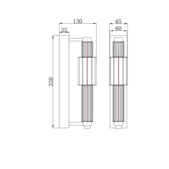 Kinkiet Verticale MOD308WL-L9CH3K Maytoni - zdjęcie dodatkowe 4