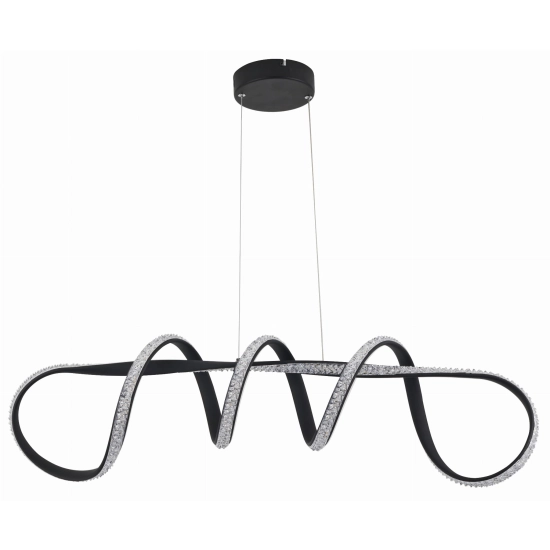 Vesper - lampa wisząca LED czarna. 343101-30 REALITY