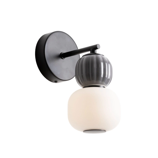 Kinkiet Modern 5w, Opal + Dark Grey W0400 MaxLight - zdjęcie produktu