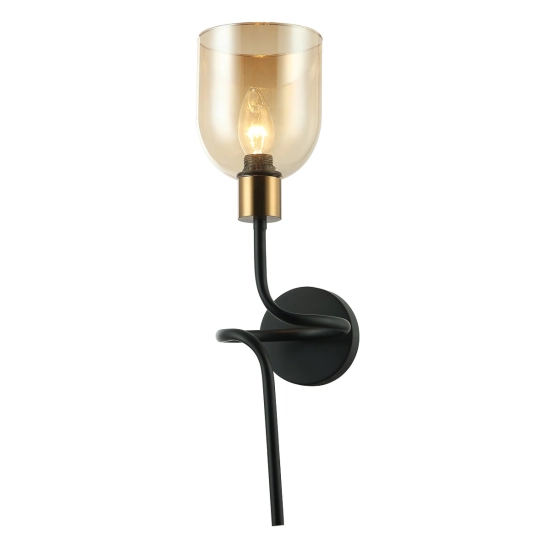 kinkiecik.pl Kinkiet Servio WL-66892-1A-BK-AMB ITALUX