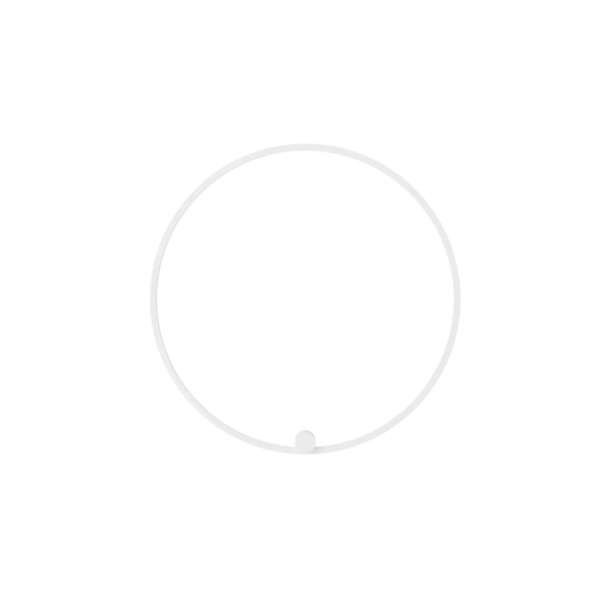 Kinkiet Ringa L 1xLED biały WL0116-L-WH yaskr
