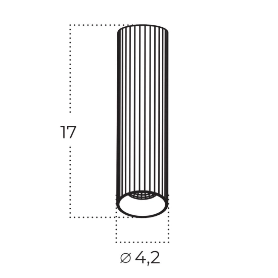 Plafon Wiking AZ5972 LED 10W CCT SWITCH 3000-6000K tuba złota AZZARDO