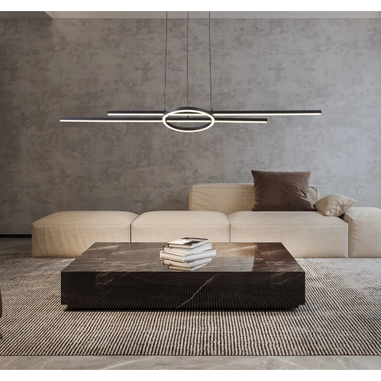 Lampa wisząca Ledowa czarna Xandra 342801-30 REALITY