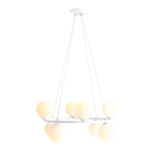 LAMPA WISZĄCA KRONE 8 BIAŁY 1085P ALDEX - zdjęcie dodatkowe 1