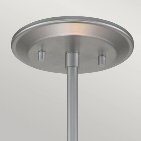 Mała lampa wisząca Ziggy – 1 źródło światła – Lakierowane srebro ZIGGY-1P-S-LS Elstead Lighting