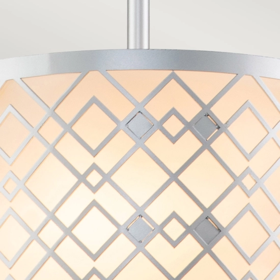Mała lampa wisząca Ziggy – 1 źródło światła – Lakierowane srebro ZIGGY-1P-S-LS Elstead Lighting
