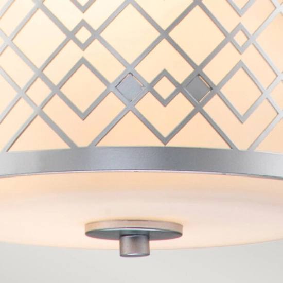 Mała lampa wisząca Ziggy – 1 źródło światła – Lakierowane srebro ZIGGY-1P-S-LS Elstead Lighting