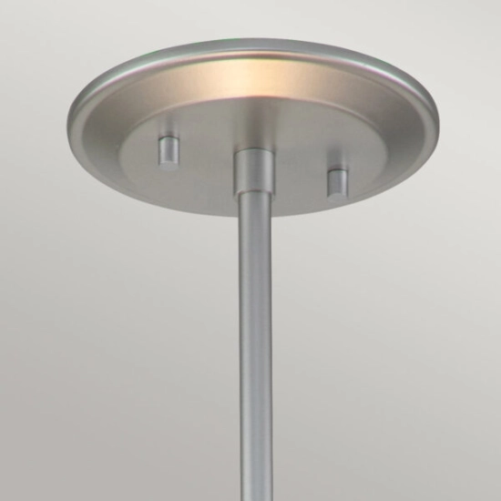 Średnia lampa wisząca Ziggy – 2 źródła światła – Lakierowane srebro ZIGGY-2P-M-LS Elstead Lighting