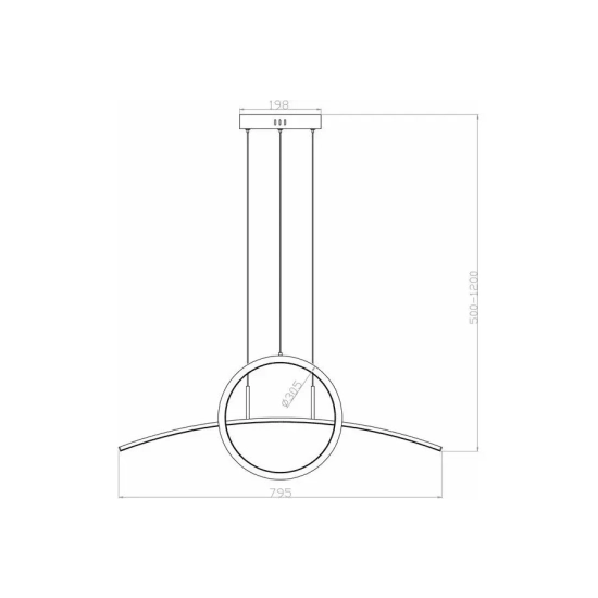 Lampa wisząca Evora czarny mat 339801-30 REALITY