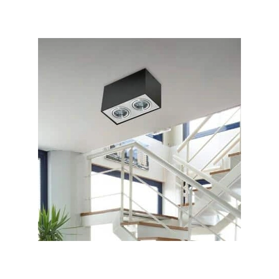 Plafon ELOY 2 Black ALU AZ1355 AZZARDO
