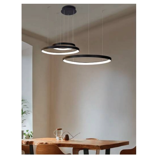 AMANDA PENDANT 45+65+85 3000K BK AZ5027 AZZARDO
