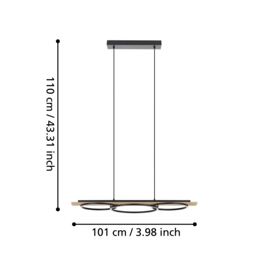 BOYAL Lampa wisząca 901714 EGLO