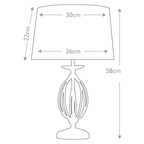 Lampa stołowa Aegean – 1 źródło światła – Polerowany mosiądz AG-TL-POL-BRASS Elstead Lighting