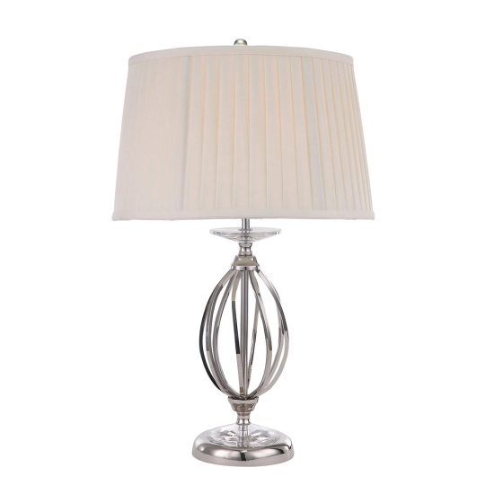 kinkiecik.pl Lampa stołowa Aegean – 1 źródło światła – Polerowany nikiel AG-TL-POL-NICKEL Elstead Lighting