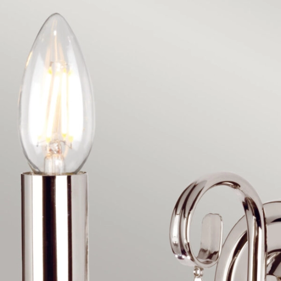 Kinkiet Aegean – 1 źródło światła – Polerowany nikiel AG1-POL-NICKEL Elstead Lighting