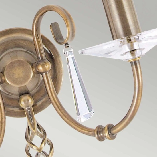 Kinkiet Aegean – 2 źródła światła – Stary mosiądz AG2-AGED-BRASS Elstead Lighting