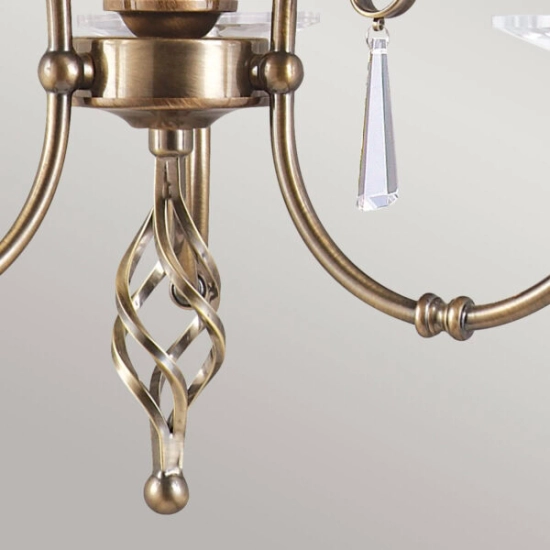 Żyrandol Aegean – 3 źródła światła – Stary mosiądz AG3-AGED-BRASS Elstead Lighting