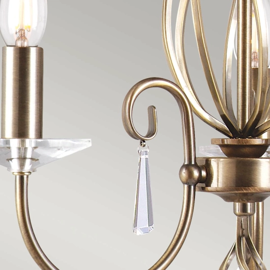 Żyrandol Aegean – 3 źródła światła – Stary mosiądz AG3-AGED-BRASS Elstead Lighting