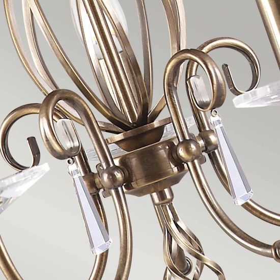 Żyrandol Aegean – 5 źródeł światła – Stary mosiądz AG5-AGED-BRASS Elstead Lighting