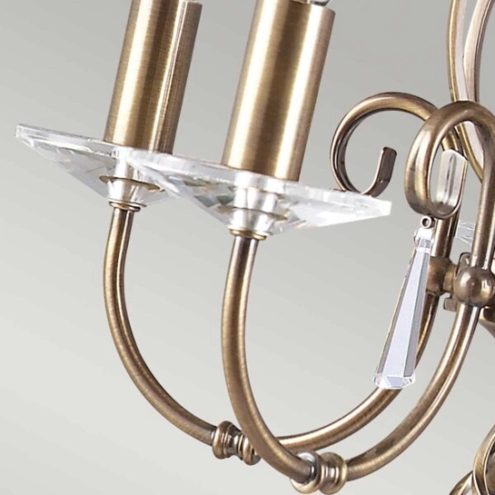 Żyrandol Aegean – 5 źródeł światła – Stary mosiądz AG5-AGED-BRASS Elstead Lighting