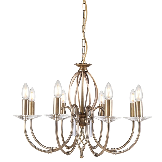 kinkiecik.pl Żyrandol Aegean – 8 źródeł światła – Stary mosiądz AG8-AGED-BRASS Elstead Lighting