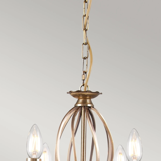 Żyrandol Aegean – 8 źródeł światła – Stary mosiądz AG8-AGED-BRASS Elstead Lighting