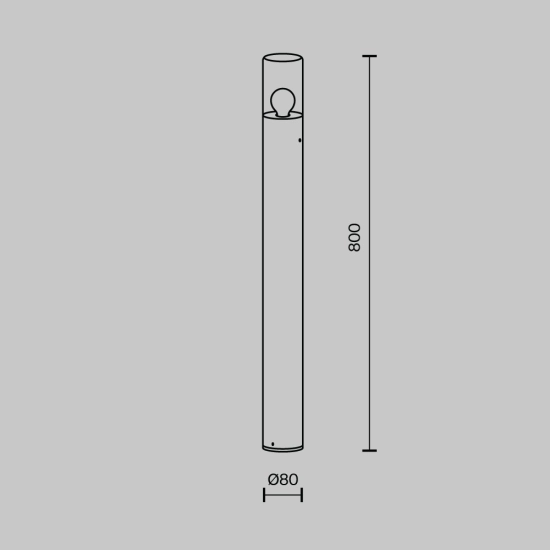Lampa stojąca Oświetlenie krajobrazu Amas O432FL-01GF1 Maytoni - zdjęcie dodatkowe 5