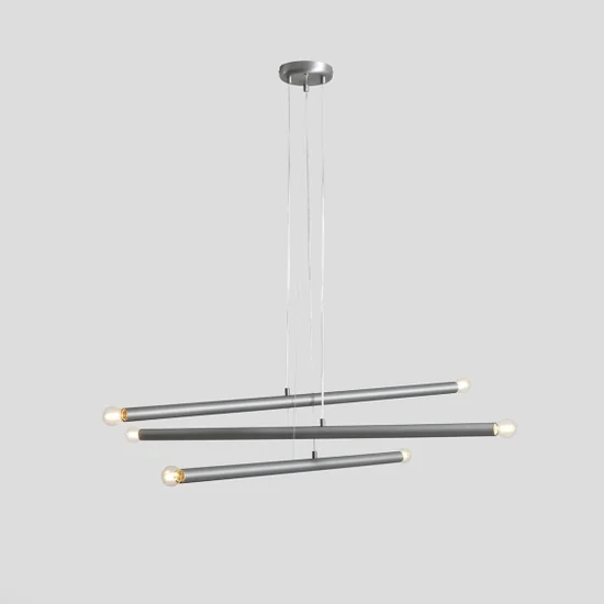 Lampa wisząca TUBO 6 Steel 1072K5 Aldex - zdjęcie dodatkowe 1