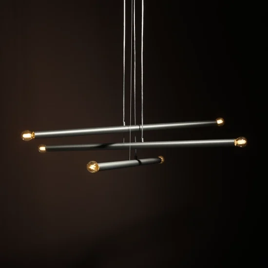 Lampa wisząca TUBO 6 Steel 1072K5 Aldex - zdjęcie dodatkowe 3