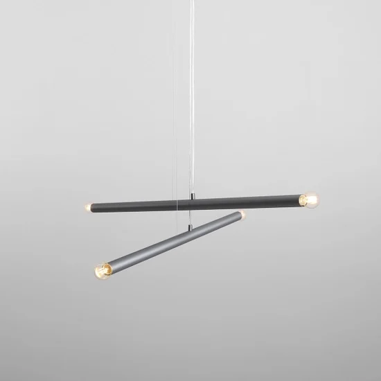 Lampa wisząca TUBO 4 Steel 1072L5 Aldex - zdjęcie produktu