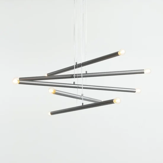 Lampa wisząca TUBO 10 Steel 1072M5 Aldex - zdjęcie dodatkowe 3