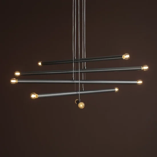 Lampa wisząca TUBO 10 Steel 1072M5 Aldex - zdjęcie dodatkowe 4