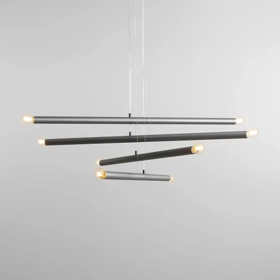 Lampa wisząca TUBO 8 Steel 1072P5 Aldex - zdjęcie dodatkowe 3