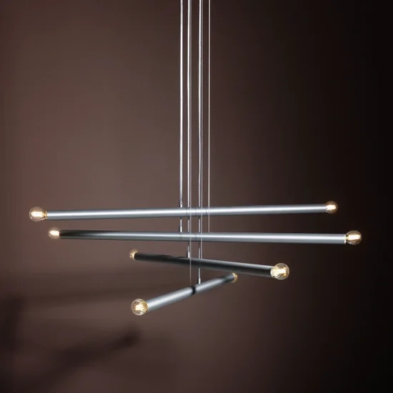 Lampa wisząca TUBO 8 Steel 1072P5 Aldex - zdjęcie dodatkowe 4