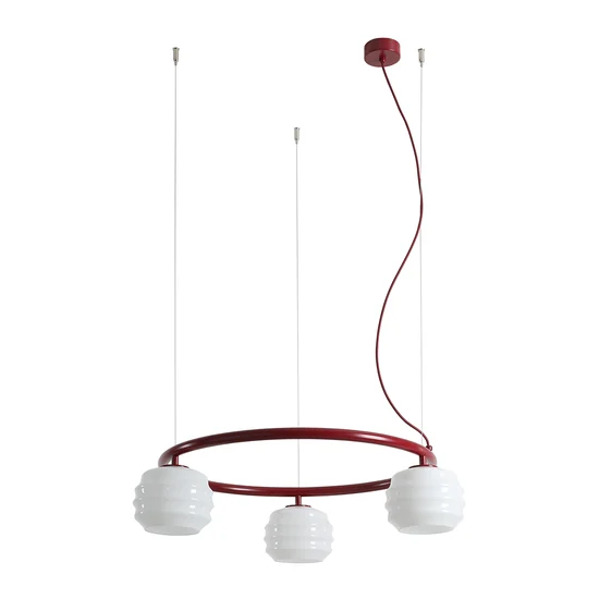 Lampa wisząca PUFF 3 RING RED WINE 1159E15_R Aldex - zdjęcie produktu
