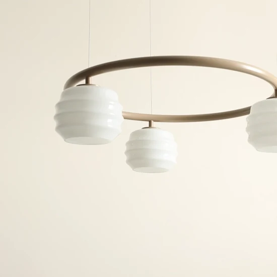 Lampa wisząca PUFF 3 RING BEIGE 1159E17_R Aldex - zdjęcie dodatkowe 1
