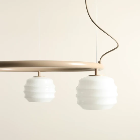 Lampa wisząca PUFF 3 RING BEIGE 1159E17_R Aldex - zdjęcie dodatkowe 2