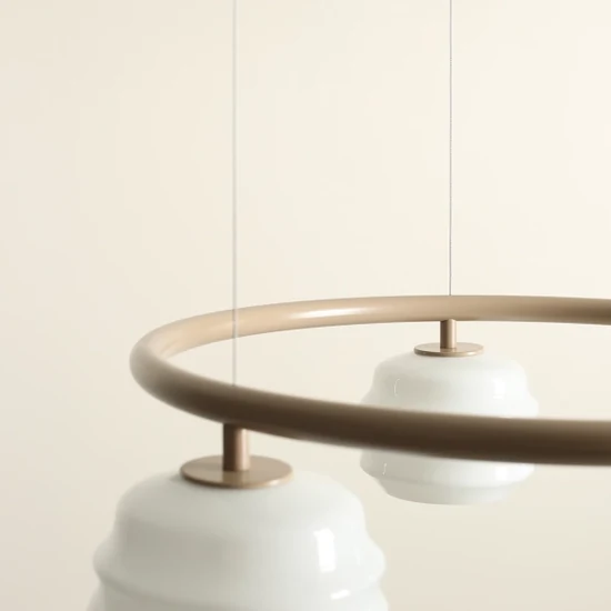 Lampa wisząca PUFF 3 RING BEIGE 1159E17_R Aldex - zdjęcie dodatkowe 3