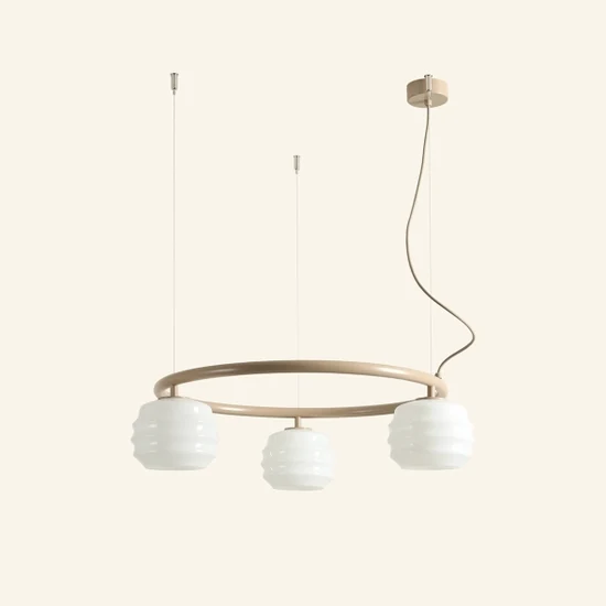 Lampa wisząca PUFF 3 RING BEIGE 1159E17_R Aldex - zdjęcie dodatkowe 4