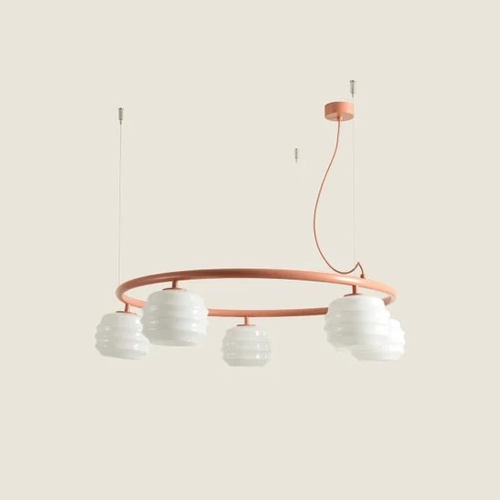 Lampa wisząca PUFF 5 RING CORAL 1159F11_R Aldex - zdjęcie dodatkowe 2