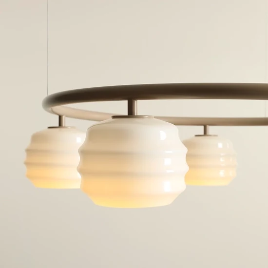 Lampa wisząca PUFF 5 RING BEIGE 1159F17_R Aldex - zdjęcie dodatkowe 1