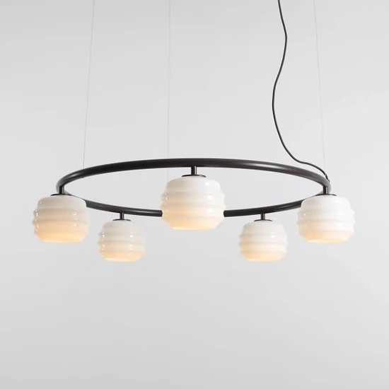 Lampa wisząca PUFF 5 RING MOKKA 1159F28_R Aldex - zdjęcie produktu