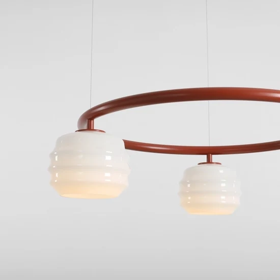 Lampa wisząca PUFF GLAZE 3 RING TERRA 1160E24_R Aldex - zdjęcie produktu